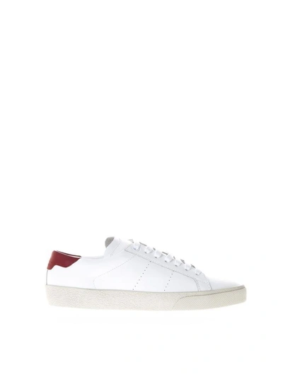 Saint Laurent White Sl/06 Classic Court Sneakers