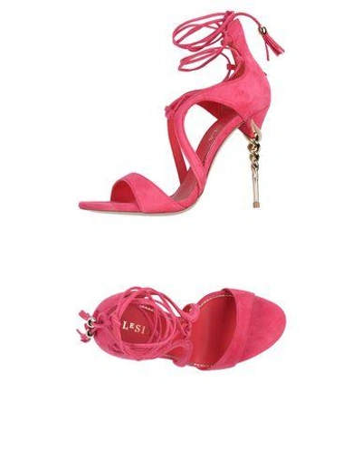 Le Silla Sandals In Fuchsia