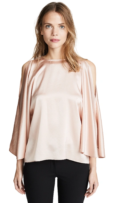 Ramy Brook Tiffany Cold-shoulder Blouse In Pink