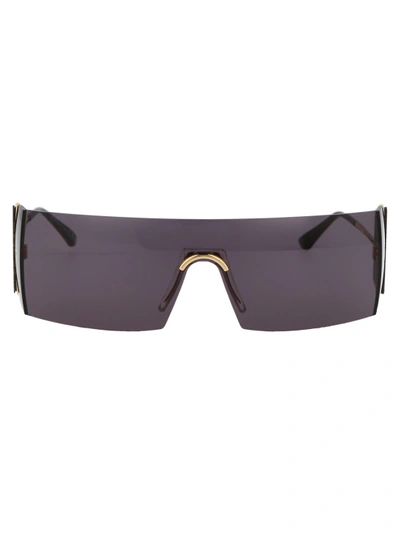 Retrosuperfuture Pianeta Squared Mask Sunglasses In Grey