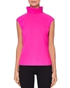 Ted Baker Rebela Ruffle Neck Top In Bright Pink