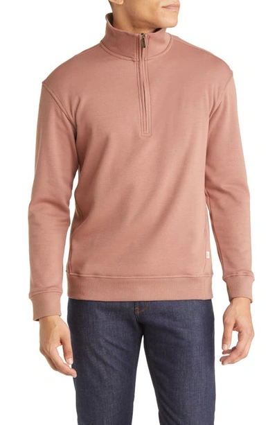 Ugg Zeke Half-zip Pullover In Dark Chestnut