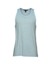 Marc By Marc Jacobs Tank Tops In Sky Blue