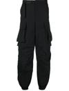 Msgm Detachable-leg Cargo Trousers In Black