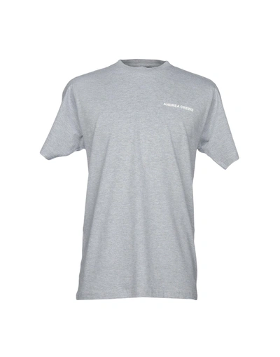 Andrea Crews T-shirt In Light Grey