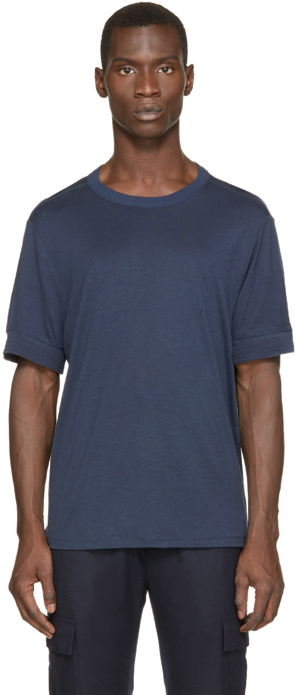Alexander Wang T Blue Elastic-sleeve T-shirt | ModeSens