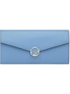 Fendi Long Logo Wallet In Blue