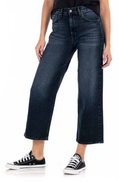 Modern American Savannah High Waist Crop Wide Leg Jeans In Hartford