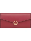 Fendi Logo Envelope Wallet - Red