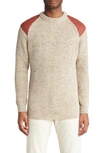 Peregrinewear Field Wool Sweater In Oatmeal