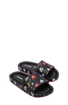 Melissa Kids' Disney® Mickey Mouse & Friends Beach Slide Sandal In Black