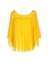 Plein Sud Jeanius Blouses In Yellow