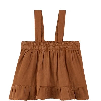 Buddy & Hope Skirt With Shoulder Straps Cinnamon In Brown