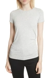 Majestic Soft Touch Short-sleeve Crewneck T-shirt In Nacre Chine