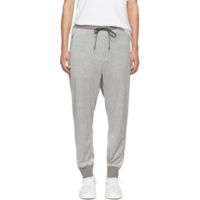3.1 Phillip Lim / フィリップ リム 3.1 Phillip Lim Grey Tapered Velour Lounge Pants In Ltgry Lt022