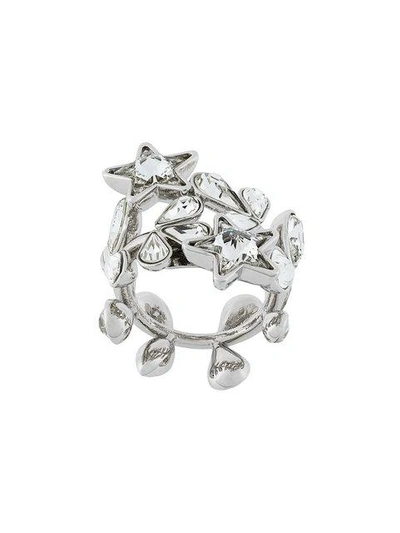 Dsquared2 Crystal-embellished Wrap Ring - Metallic