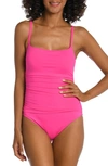 La Blanca Island Goddess Lingerie Mio One-piece Swimsuit In Pop Pink