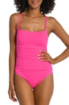La Blanca Island Goddess Lingerie Mio One-piece Swimsuit In Bright Pink