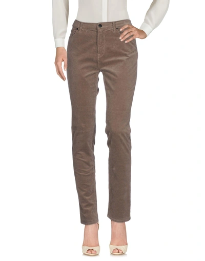 Les Copains Casual Pants In Dove Grey