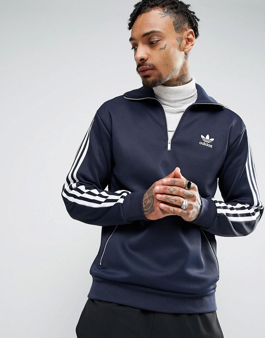 adidas half zip track top