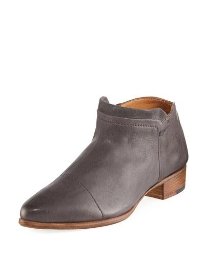 Alberto Fermani Serafina Leather Ankle Boots In Forged Iron