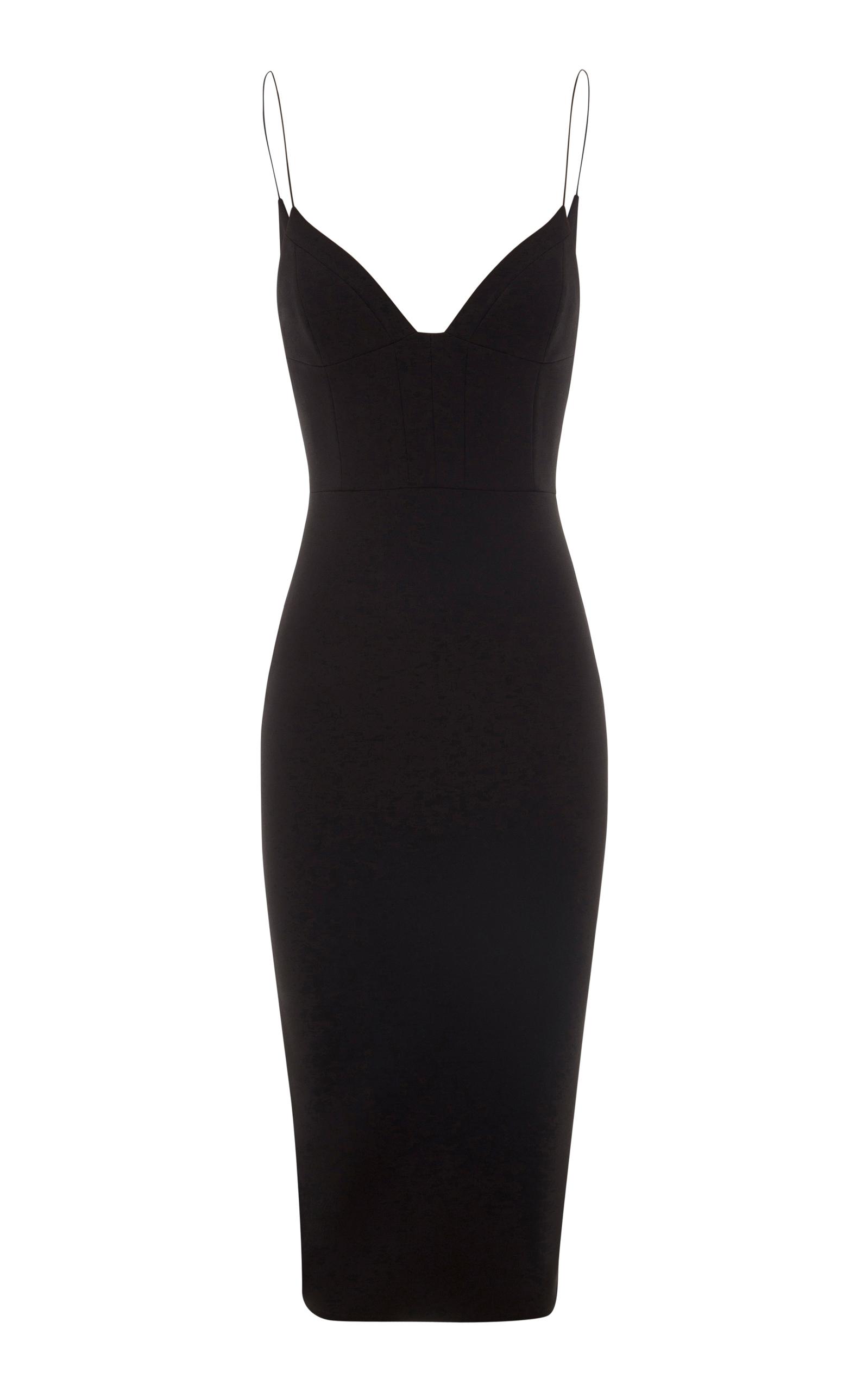 Alex Perry Elodie V Neck Cocktail Dress In Black | ModeSens