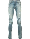 Amiri Thrasher Jean In Classic Indigo In Blue