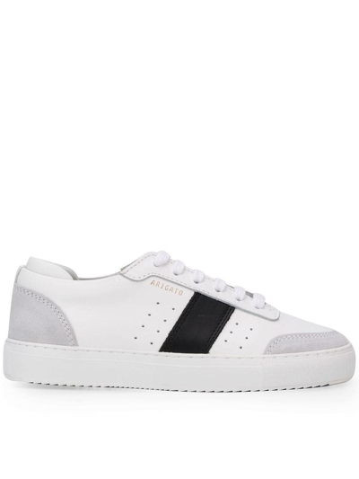Axel Arigato Dunk Leather And Suede Trainers In White And Black