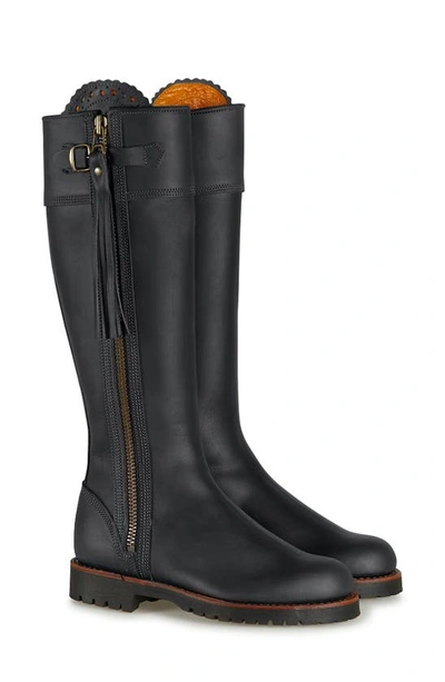Penelope Chilvers Standard Tassel Knee High Boot In Black