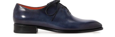 Berluti Alessandro Brogue Shoes In Indigo Denim