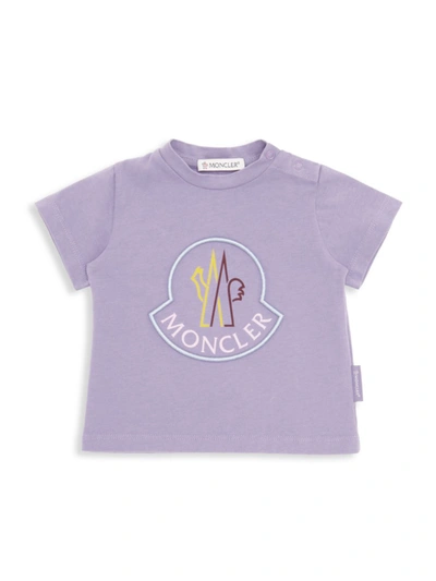 Moncler Girls' Short Sleeved Tee - Baby, Little Kid In Lavender