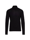 Saks Fifth Avenue Collection Lightweight Cashmere Turtleneck Sweater In Black
