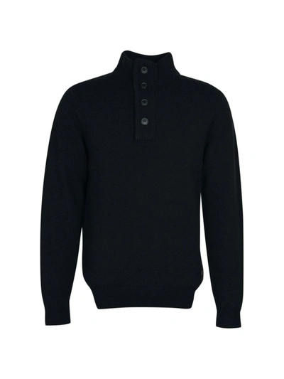 Barbour Essential Wool Sweater In Black