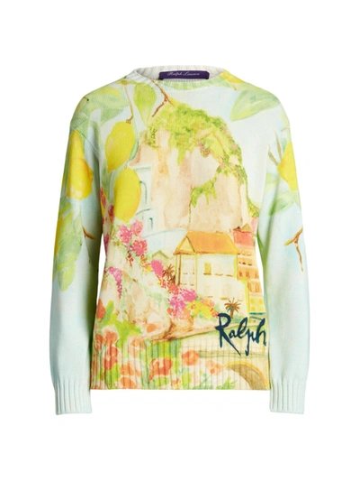 Ralph Lauren Italian Riviera-print Cotton Pullover In Multi