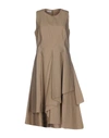 Brunello Cucinelli Knee-length Dress In Khaki