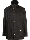 Barbour Ashby Waxed Cotton Jacket In Green