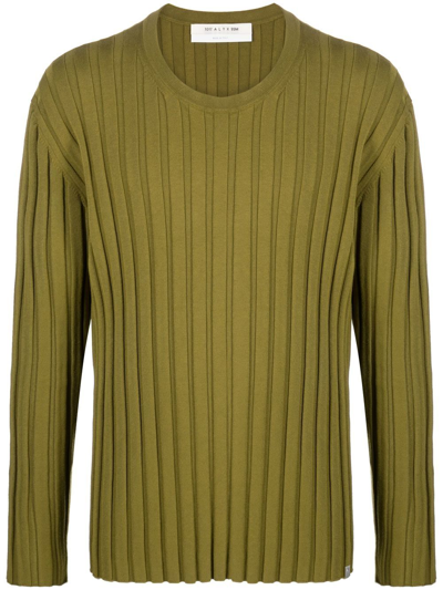 Alyx 1017  9sm Rib-knit Sweater In Green