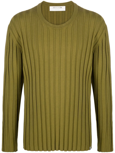 Alyx 1017  9sm Rib-knit Jumper In Green