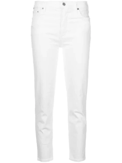 Citizens Of Humanity Relaxed Crop Jeans In White