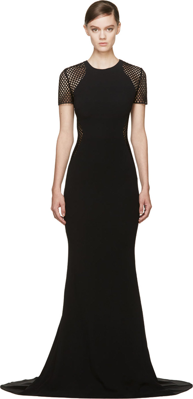 Stella Mccartney Black Crocheted Belindra Dress ModeSens