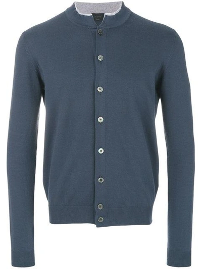 Dell'oglio Button Fastening Cardigan In Blu