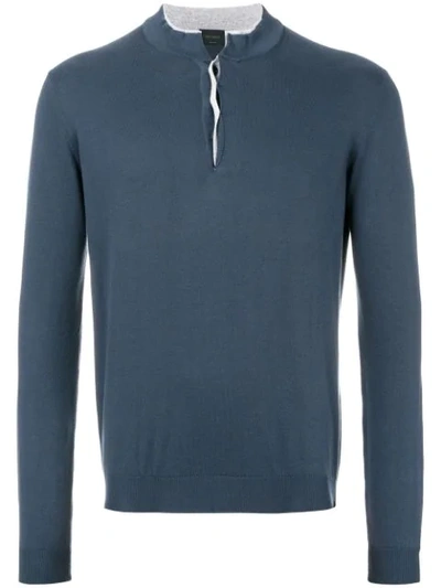 Dell'oglio Henley Jumper In Blue