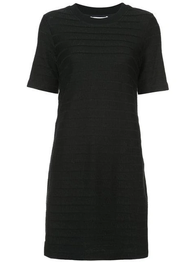 Derek Lam 10 Crosby Short Sleeve T-shirt Dress In Black
