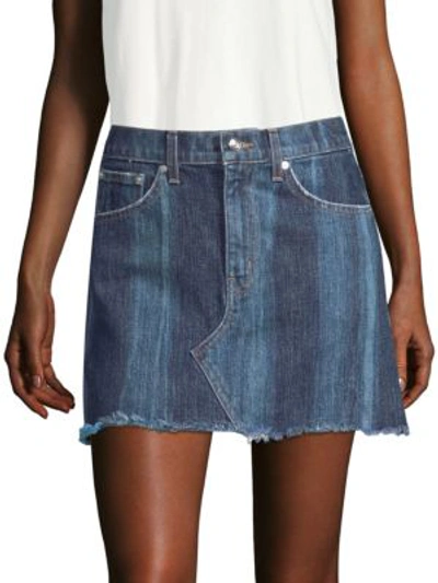Derek Lam 10 Crosby Cleo Denim Mini Skirt In Medium Wash