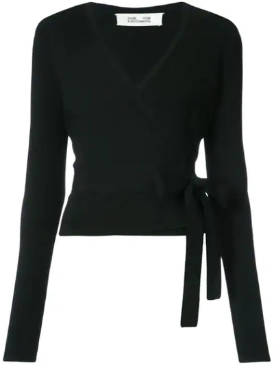 black sweater dress womens Tuxedo Pia Wrap Dress  Diane von Furstenberg