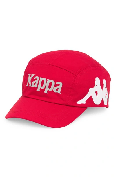 Kappa Authentic Anfrei Five-panel Baseball Cap In Red Paprika