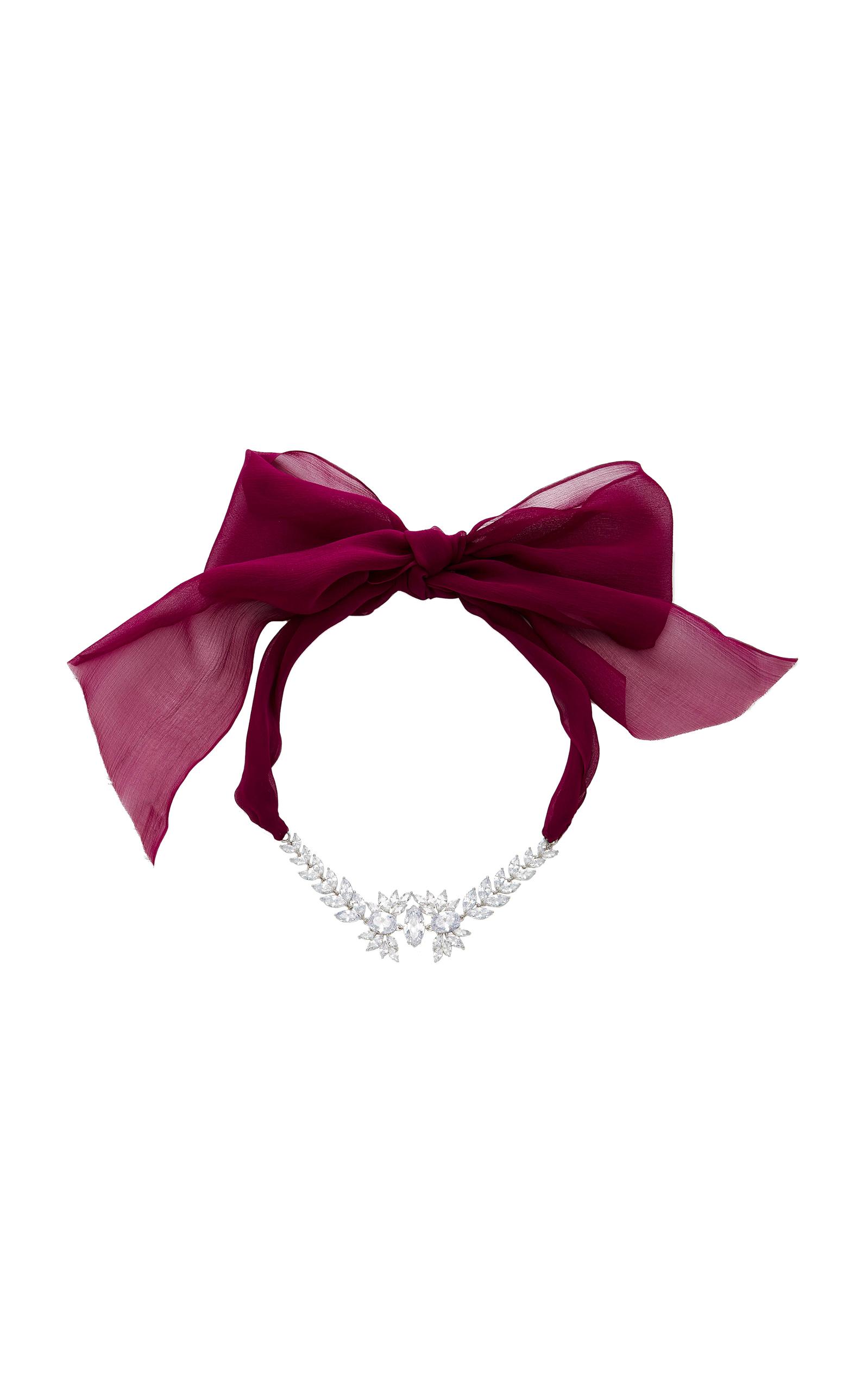 pink bow choker