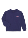 Balenciaga Little Kid's & Kid's Political Campaign Crewneck Sweatshirt In Pacific Blue White