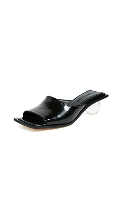 Helmut Lang Opening Ceremony Lucite Ball Slide In Black