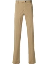 Incotex Slim-fit Chino Trousers In Beige